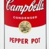 CAMPBELL'S SOUP - PEPPER POT -DEODATO Saldi andy warhol pepper pot soup mixed media on canvas 100x70cm