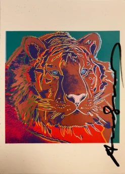 Siberian Tiger - Invitation Card -DEODATO Saldi andy warhol siberian tiger 1983 silkscreen 11x15cm 1