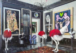 Strange Green Ostriches