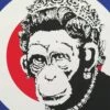 Monkey Queen 1 Monkey Queen -DEODATO Saldi banksy monkey queen sreen print on paper 34 5x49 2cm 2000
