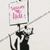 Welcome To Hell -DEODATO Saldi banksy welcome to hell 50x35 2000dpi