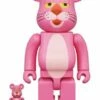 Pink Panther, 400% + 100% -DEODATO Saldi bearbrick pink panther 400 100 plastic bearbrick 28x13x8 5cm 7x3 5x2cm