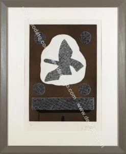 Uccelli Di Passaggio -DEODATO Saldi braque georges l oiseau de passage incisione 74 5x56cm 1961 mg 1631 vista cornice 2000x72dpi
