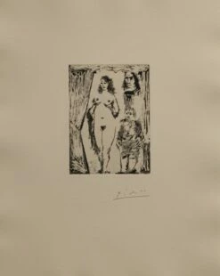 Coppia E Valletto Incorniciati Da Una Porta