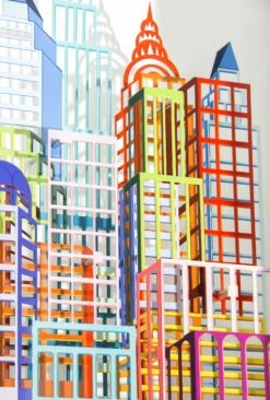 Reflections Mini -DEODATO Saldi david kracov mini reflections 3d metal wall sculpture dettaglio.165x66cm.300