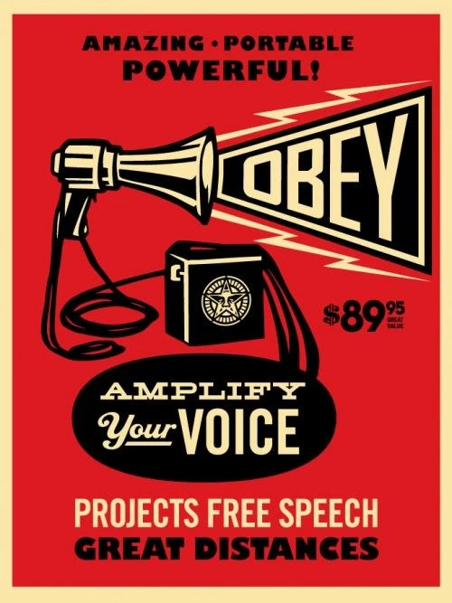 OBEY Amplify Your Voice 3 OBEY Amplify Your Voice