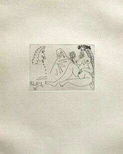 Femme Blonde à La Fleur