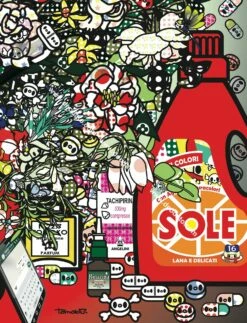 Detail 1 Of Flowers After Jan Brueghel Elder With Amuchina, Aspirina, WCNET, Louis Vuitton, Chanel, Tachipirina, Sole, Rinazina