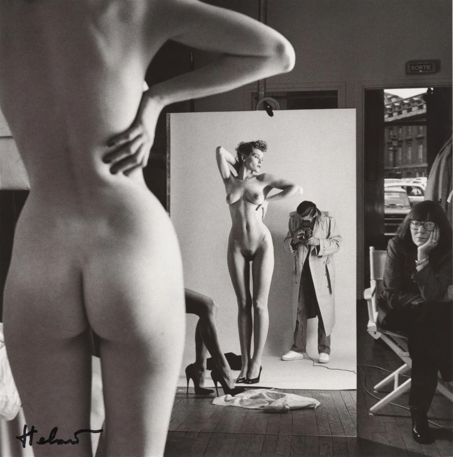 Self-Portrait With Wife And Models, Paris, Vogue Hommes, 1980 3 Self-Portrait With Wife And Models, Paris, Vogue Hommes, 1980