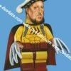 Henry VIII Of England -DEODATO Saldi jose molina enrico viii lego oil paper 48 x41 2019 copia