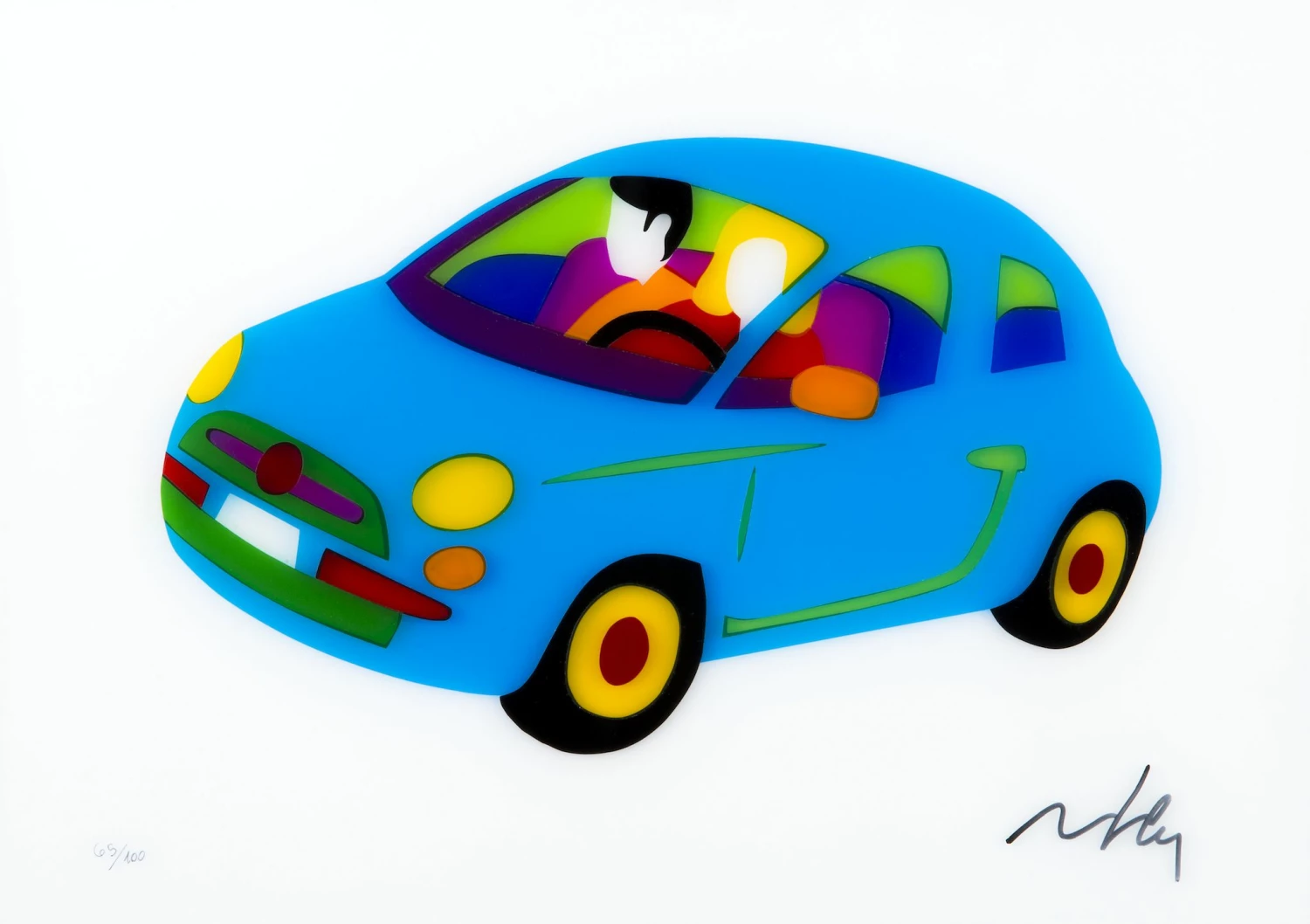 Fiat 500 Vintage (Blu)