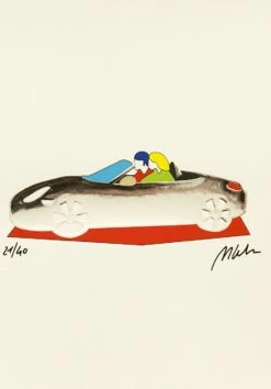 Porsche Argento - Serigrafia