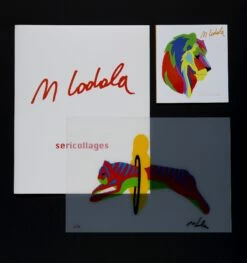 Tigre -DEODATO Saldi lodola marco tigre sericollage pvc 35x50cm mg 8117 vista catalogo 300dpi