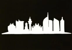 Skyline Milano - Serigrafia