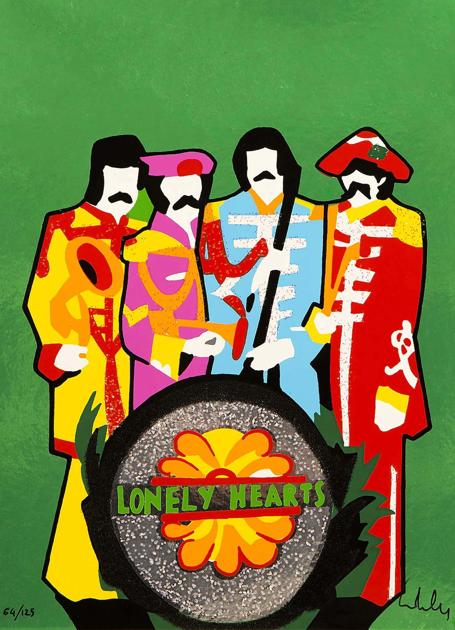 Beatles Lonely Hearts - Serigrafia 3 Beatles Lonely Hearts - Serigrafia