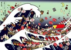 Onda POP After Hokusai - The Great Wave Of Kanagawa For Mondadori (big)