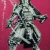 Samurai -DEODATO Saldi mr. savethewall samurai 100x150 cm tecnica mista su tela 1