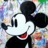 Mickey 1 Mickey -DEODATO Saldi mr.brainwash mickey mixed media on paper 102x102cm 2018 3