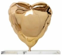 Balloon Heart - Polished Bronze