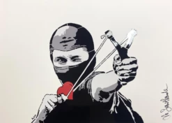 Is This Love? - Serigrafia Polimaterica -DEODATO Saldi mr savethewall is this love serigrafia polimaterica