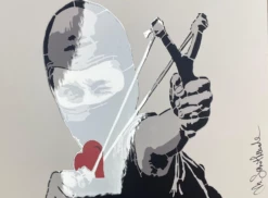 Is This Love? - Serigrafia Polimaterica -DEODATO Saldi mr savethewall is this love serigrafia polimaterica particolare