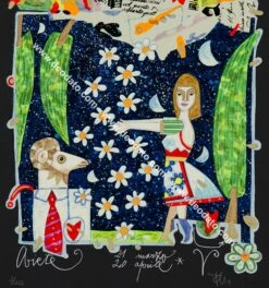 Ariete - I Segni Dello Zodiaco (fondo Nero)