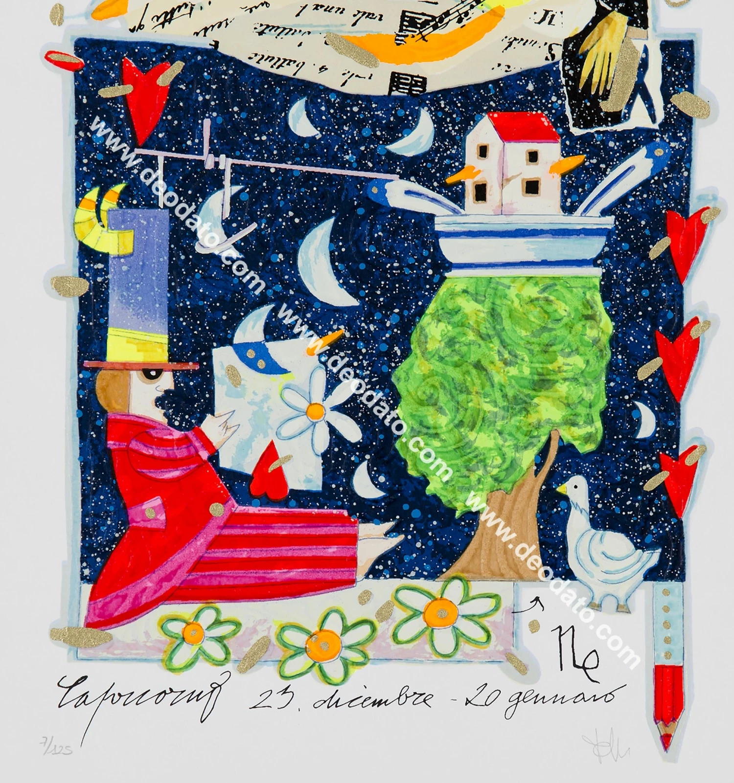 Capricorno - I Segni Dello Zodiaco (fondo Bianco) 3 Capricorno - I Segni Dello Zodiaco (fondo Bianco)