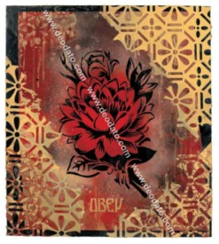 OBEY Red Flowers