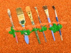 Best Friend Orange Glitter