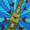 Champagne Wishes & Caviar Dreams - Blue -DEODATO Saldi romero britto champagne wishes caviar dreams blue