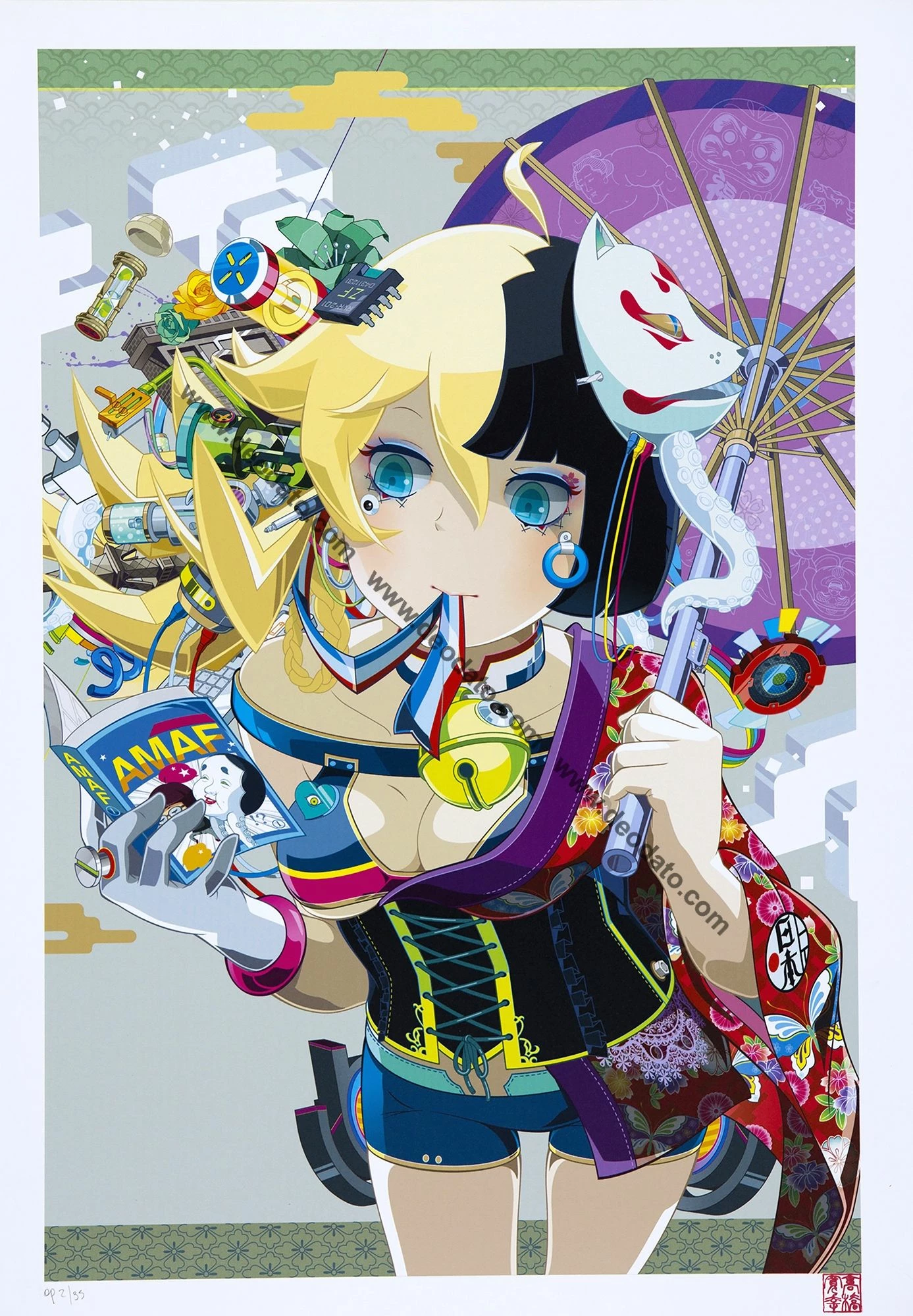 Ragazza Kawaii Girl Con Maschera Kitsune 3 Ragazza Kawaii Girl Con Maschera Kitsune