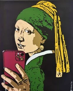 The Girl With The Pearl Earring (green)