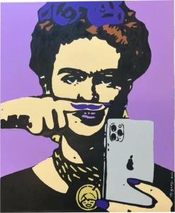 Frida's Selfie - Light Purple