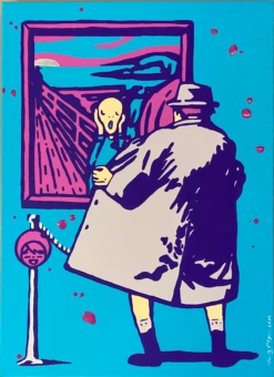 The Scream - Blue Purple