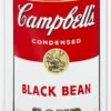 Campbell's Soup - Black Bean Soup - This Is Not By Me -DEODATO Saldi warhol black bean soup mixed media on canva 100x70cm mg 8126 2000x72dpi