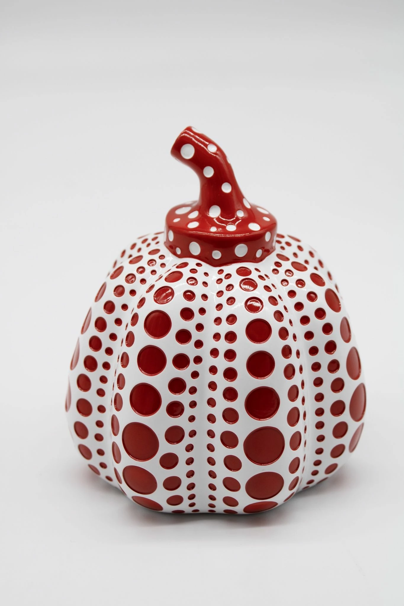 Original Pumpkin Ceramic Sculpture (Red & White) 4 Original Pumpkin Ceramic Sculpture (Red & White) - immagine 2